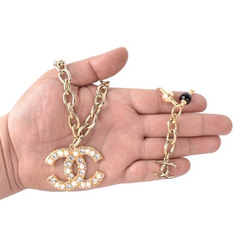 chanel fake necklace free shipping|Chanel necklace knockoffs.